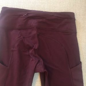 lululemon athletica Pants - Lululemon maroon speed tight size 4 lululemon athletica Pants - Lululemon maroon speed tight size 4